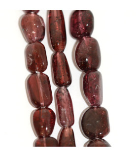 Garnet, String Tumble 8 x 10mm  - 1