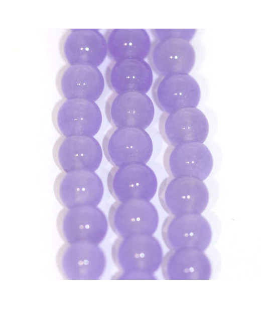 Jade purple, ball strand 6mm  - 1
