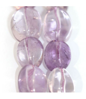 Amethyst hell, Strang Tumble 12 x 15mm  - 1
