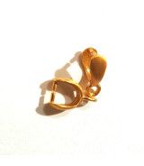 Clip/stone holder for pendant or earring silver rose gold-plated satin Steindesign - 1