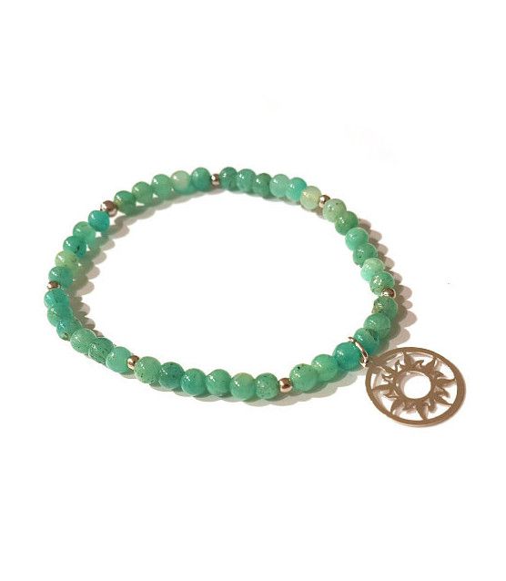Amazonite bracelet with sun of life Steindesign - 2
