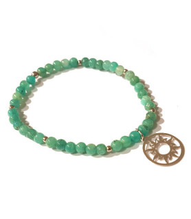 Amazonite bracelet with sun of life Steindesign - 2