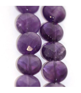 Amethyst, Strang facettiert rund 5mm  - 1