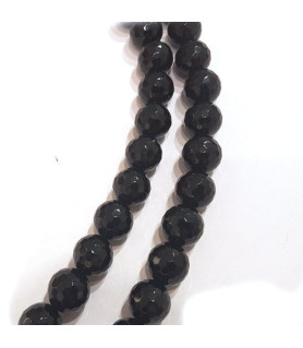 Onyx ball strand 14 mm faceted  - 2