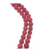 bamboo coral light red, ball strand 3mm  - 1