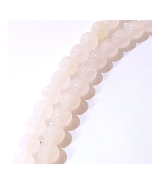 copy of agate white, spherical strand faceted  - 2