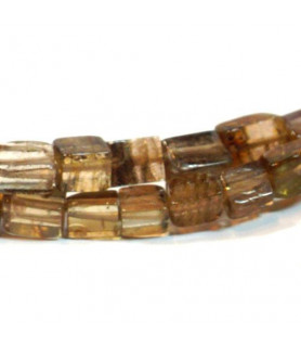Aktinolith-Kette, square 4mm  - 3