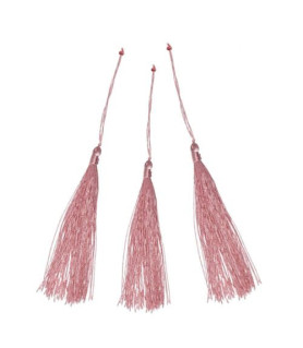 Quaste (Tassel) rosa, 9,5cm (2 Stück)  - 1