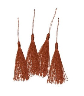 Quaste (Tassel) karneol, 9,5cm (2 Stück)  - 1