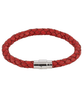 Leder Armband Juno Rot  - 1