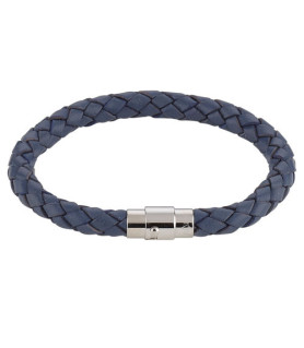 Leder Armband Juno Dunkelblau