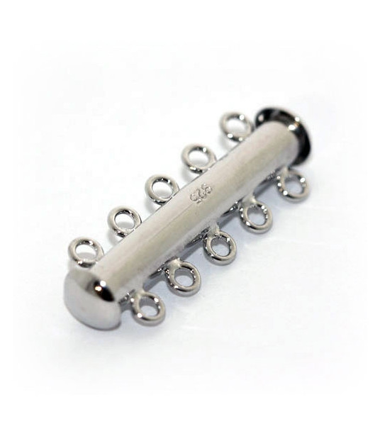 Bracelet clasp magnet 5 rows, silver rhodium plated Steindesign - 1