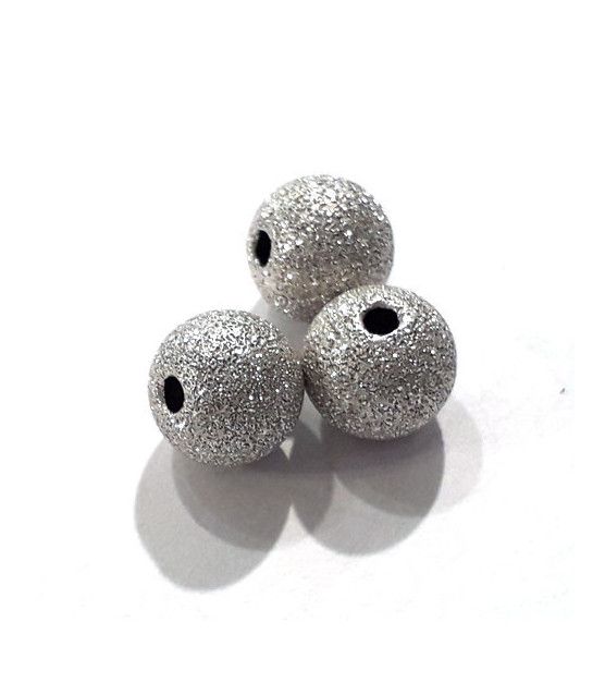 Kugel 8 mm, Silber rh diamantiert  - 1