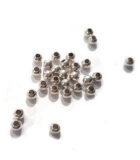 Quetschkugeln klein Silber, 100 Stück  - 2
