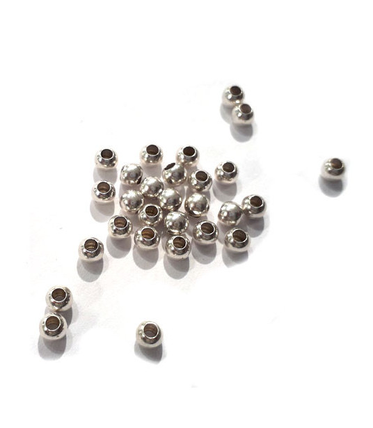 Quetschkugeln klein Silber, 100 Stück  - 2