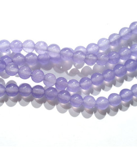 Jade purple, ball strand 6mm  - 2