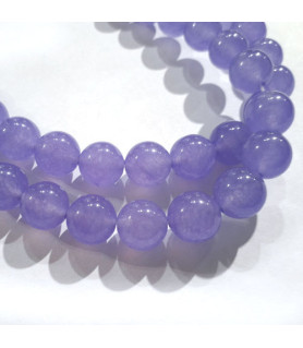 Jade purple, ball strand 8mm  - 2