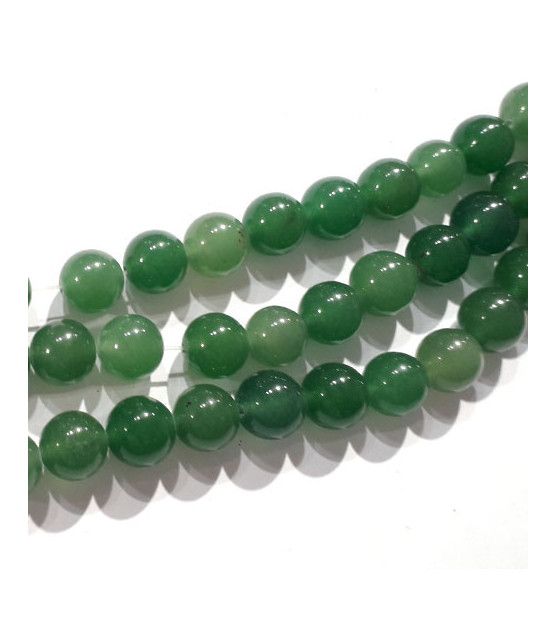 Jade green, strand round 8mm  - 1
