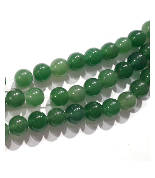 Jade grün, Kugelstrang 10 mm  - 1
