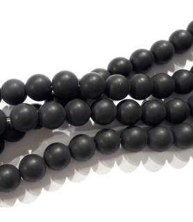 Onyx matte, strand round 8 mm  - 2