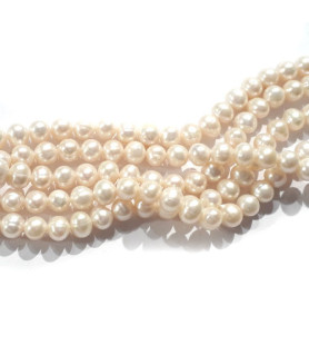 Pearl white, strand potato 5 - 6 mm  - 1