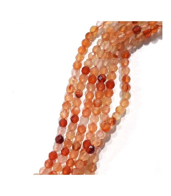 copy of Carnelian ball faceted 4mm  - 1
