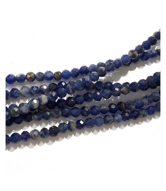 Sodalite Sztand round 2,5 mm faceted  - 1