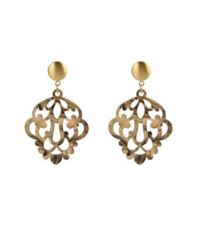 copy of Earrings Acryl Ornamental cognac  - 1