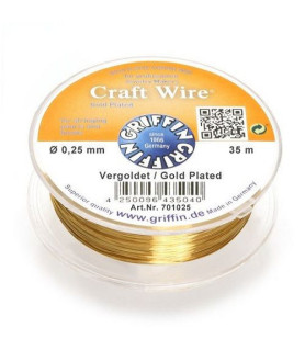 modelling wire gold plated 0,25mm Griffin - 1