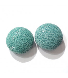 Stingray Leather Disc (1 pcs.) turquois  - 1