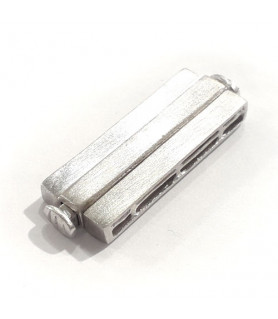 Armbandschließe Magnet mehrreihig, Silber rhodiniert matt  - 1