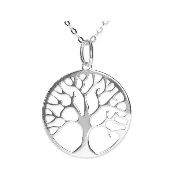 Tree of Life Pendant silver 20mm  - 1