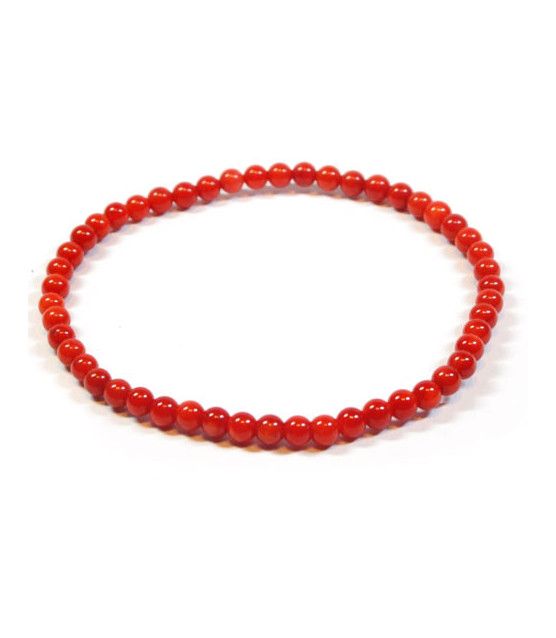 Bamboo coral Bracelet round 4mm  - 1