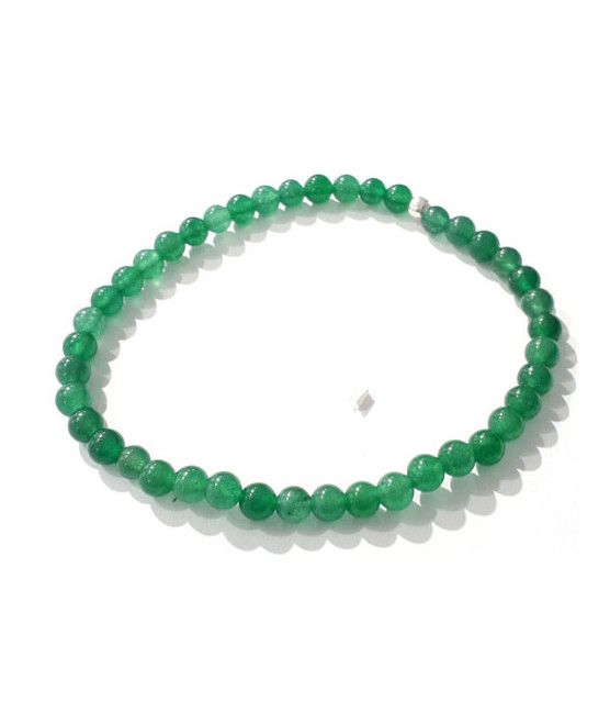 Jade green Bracelet 4mm  - 1