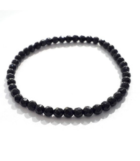 Blue Sandstone Bracelet 4mm faceted  - 1