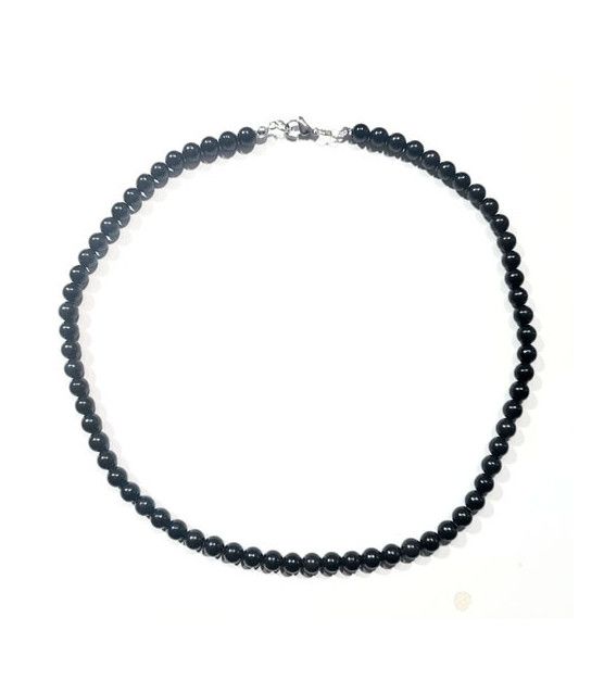 Shungit-Schungit Necklace 6mm  - 1