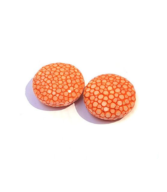 Stingray Leather Disc (1 pcs.) light orange  - 1