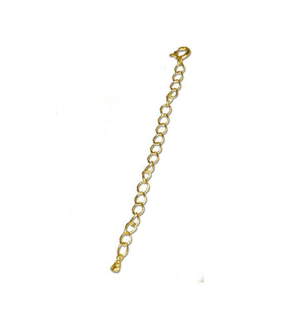 Verlängerungsketterl silber vergoldet 8 cm  - 1