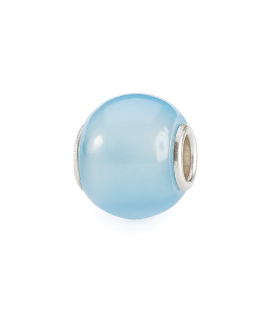 Round Light Blue Agate - Trollbeads Trollbeads - das Original - 1