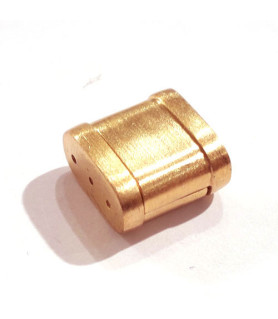 Bracelet clasp Square, silver rosé  gold plated matte  - 1
