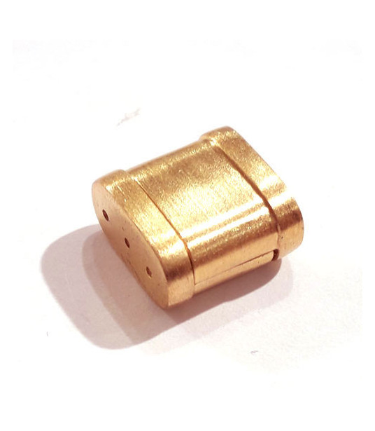 Bracelet clasp Square, silver rosé  gold plated matte  - 1
