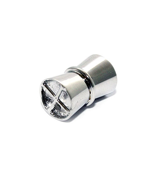Magnetic clasp cylinder small, silver rhodium plated Steindesign - 1