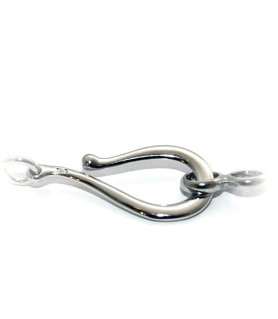 medium hook clasp, silver rhodium plated Steindesign - 1