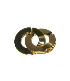 Double ring buckle silver gold plated  - 1