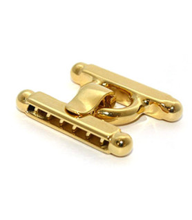 medium clasp, silver gold plated  - 2