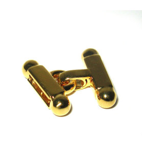 Bar clasp small silver gold plated  - 1