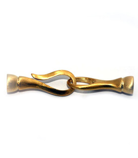 Clasp Tennis big, silver gold plated satin finish  - 1