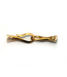 Clasp Tennis small, silver gold plated satin finish  - 1