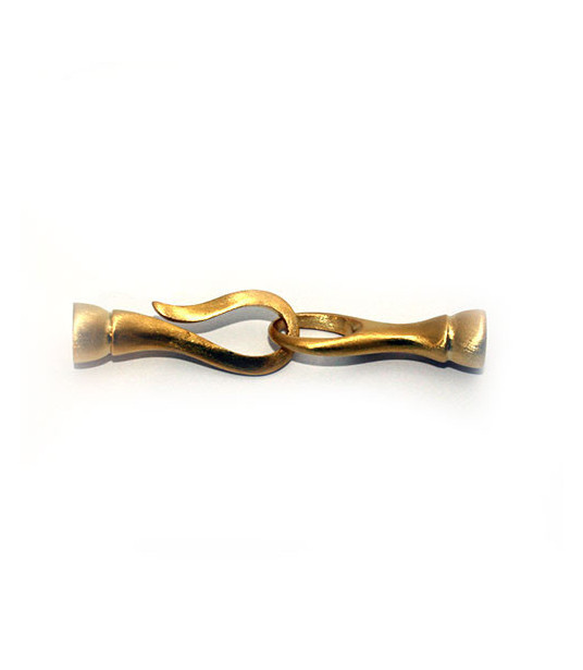 Clasp Tennis small, silver gold plated satin finish  - 1