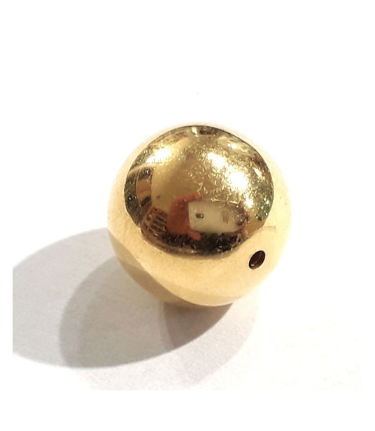 Kugel 12 mm Silber vergoldet (1 Stück)  - 1